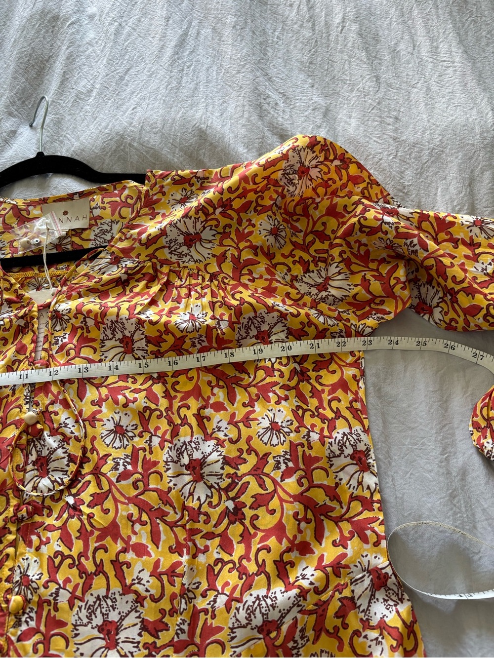 Hannah Art Wear Silk Floral Dress fits size 8-10 - Picture 5 of 9
